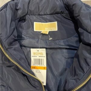 Michael Kors Navy Puffer Vest